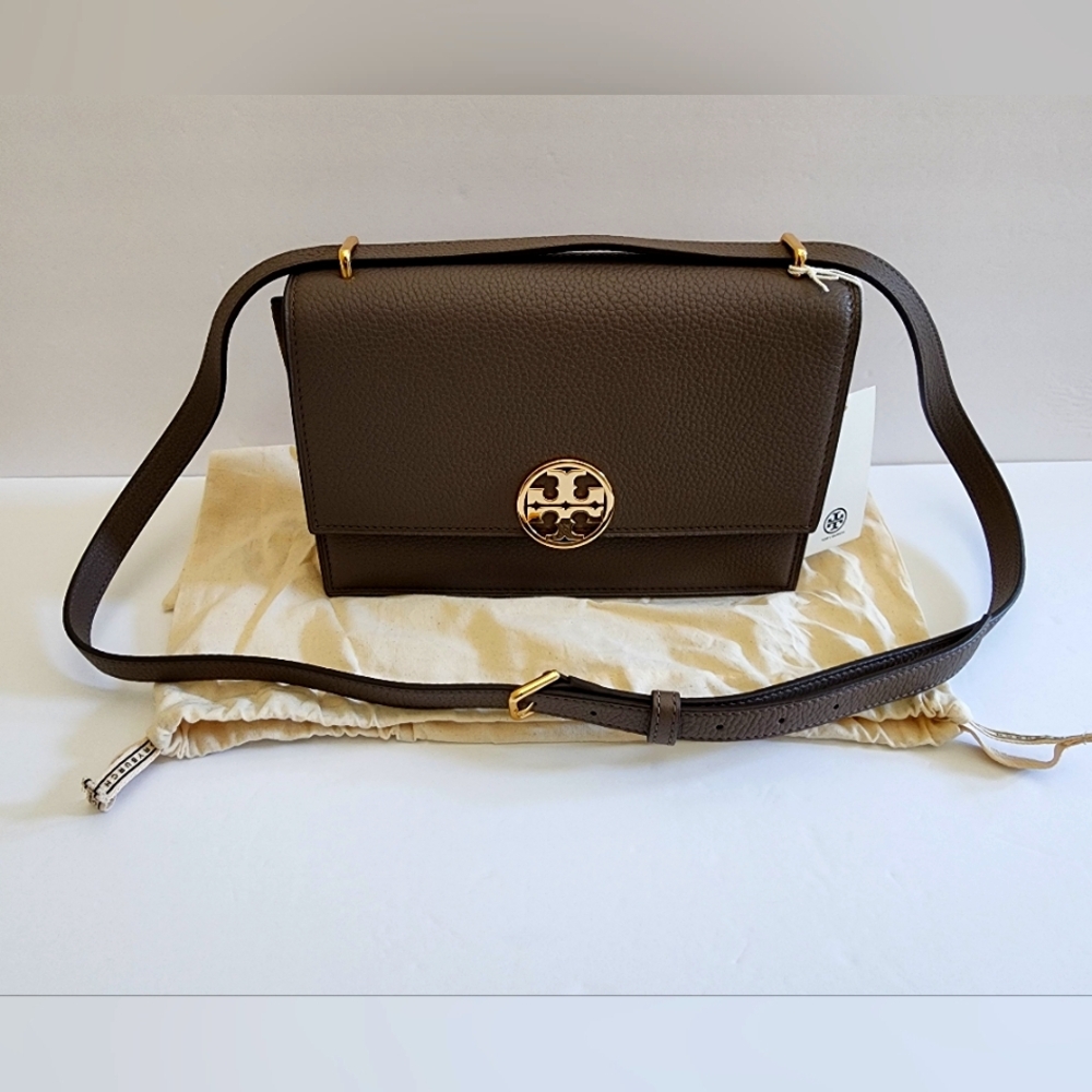Tory Burch Miller Flap Leather Shoulder Bag